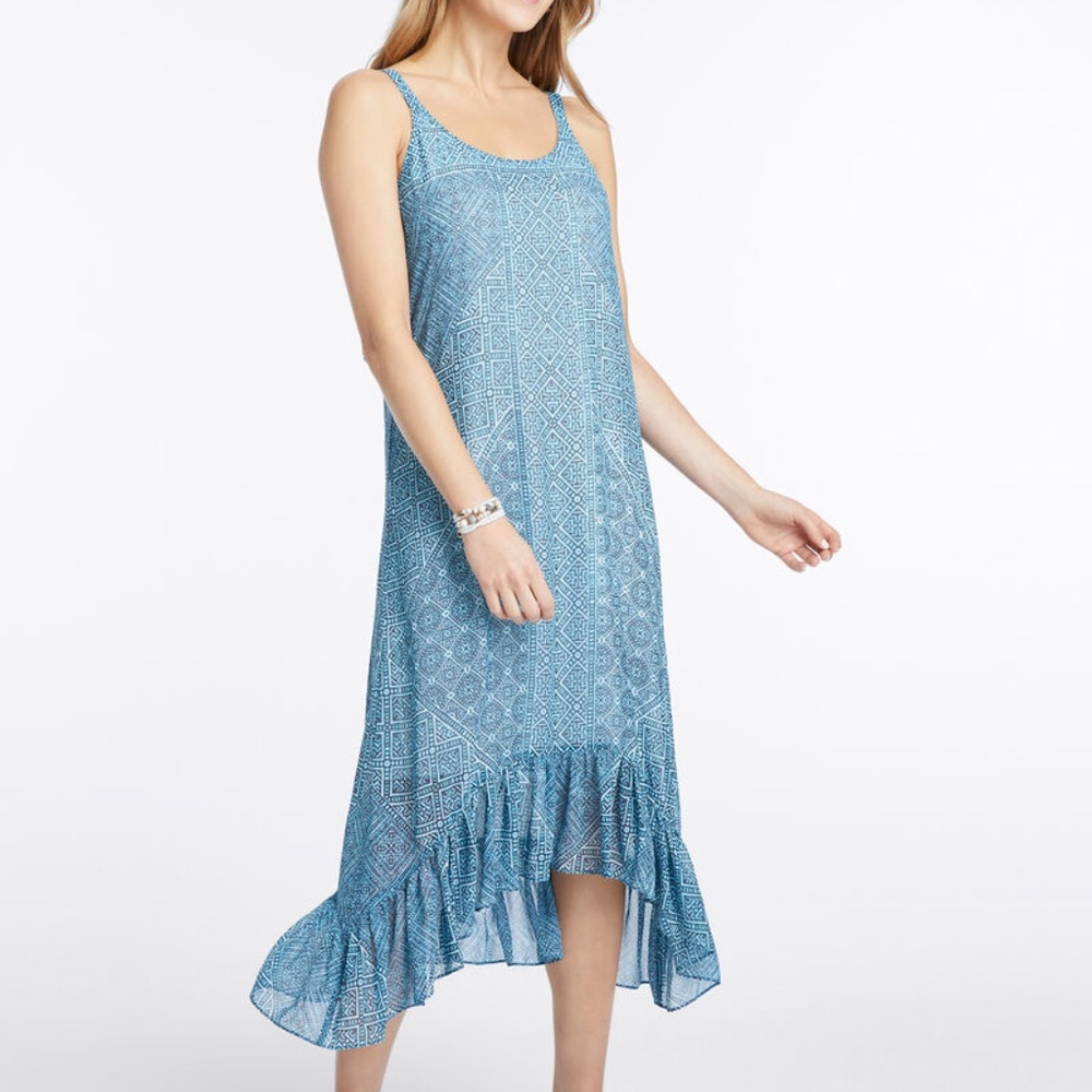 Nic + Zoe SANTORINI TILES DRESS with sweater
